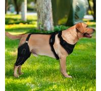 Sucritude Attelles pour Chien pour Pattes Arrières | Harnais Enveloppant Ajustable Chaud pour Genou - Manche Soutien Stabilisateur Patte Chien,pour Soin Récupération Prévention Léchage Blessures