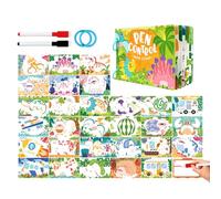 Sucritude Cartes D'entraînement À La Maîtrise du Stylo pour L'écriture | Jouet d'Éducation Précoce Effaçable,Livre d'Activités de Graphisme pour - pour Garçons de 2 à 6 Ans d'Âge