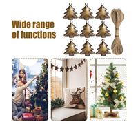 Sucritude Cloche De Noël 9 Pièces, Ornements Cloches Métalliques pour Arbre avec Chaînette de 2 Mètres, Suspension Festive Destinée À La Célébration des Fêtes Conçue pour Fête d'hiver Porte Fenêtre