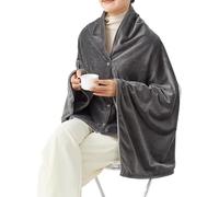 Sucritude Couverture Chauffante D'Intérieur - Couverture Électrique D'Appoint Châle Chauffant | Poncho Écharpe Confort Femme Épaules Genoux Pieds Maison Voyage Bureau Camping - Hommes et Femmes