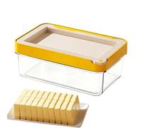 Sucritude Découpeur De Beurre Et Boîte De Rangement,Boîte De Conservation Hermétique Avec Couvercle - Récipient À Beurre | Pour Réfrigérateur Frigo Hôtel Cuisine Camping Maison Comptoir