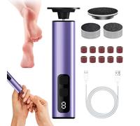 Sucritude Foot Grinder, Foot Callus Remover Tool Electric - Petit épurateur de ponceau de pied portable - 9 vitesses Produits de soins aux mains, outils de pédicure de pieds, outil de peau morte,