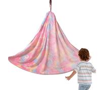 Sucritude Hamac Suspendu pour,Hammac Sensoriel Luminescent dans Le Noir - Couverture en Flanelle Douce pour Intérieur/Extérieur Chambre d'enfant Et Maison,pour Chambre d'enfant Jardin Maison