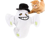 Sucritude Jouet Interactif pour Chat Électrique - Simulation de Battement d'Aile et Son de Halloween pour Chaton | Jouet à Mâcher Automatique pour Animal Domestique - pour Chats De Petite Moyenne Et
