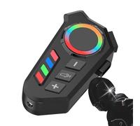 Sucritude Kit Oreillette pour Casque,Casque Intercom | Assistant Vocal Lumière Colorée Étanche Réduction de Bruit pour Extérieur Moto-Neige Femmes Hommes