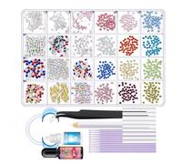 Sucritude Kit Strass Dentaire - Kit Complet Pour Strass Dentaire | Amélioration Cosmétique Temporaire Réparation D'éclats Remplissage Décoratif Pour Art