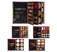 Sucritude Maquillage Des Yeux,55 Couleurs Poudre De Contour Naturel,Maquillage Illuminateur Mat Et Nacré - Pour Femmes Et Jeunes Filles Beauté Festival Soirée Rencontre Événement Formel