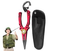 Sucritude Multifonction Pinces à Poisson,Outil De Coupe pour Leurres - Pinces À Dégorger Et Anneaux Brisés,pour Eau Douce Eau Salée Surf Pêche Côtière Pêche au Lancer