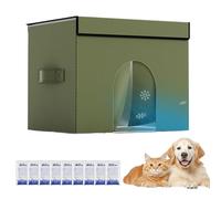 Sucritude Niche pour Chat,Niche Rafraîchissante Transportable pour Chien | Enclos de Sommeil Frais Fournitures pour Animaux pour Voyage Maison Balcon Chambre Extérieure Voiture Appartement