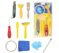 Sucritude Outil D'Enlèvement De Joint De Carrelage | 1 Ensemble Pour La Beauté Des Joints De Salle De Bain,Kit De Calfeutrage Pour Carrelage | Pour Marbre Céramique Granit Douche Sol Mur Métal