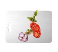 Sucritude Planche À Découper Inoxydable | Tapis Résistant À L'Usure - Planches De Découpe En Métal Double Face Pour Cuisine,Pour Cuisine Pâtisserie Viande Pâte Fruits Légumes Maison Camping