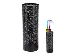Sucritude Porte Parapluie Transparent Cylindrique, Porte Parapluie Noir Rond, Bâtons De Marche, Seau pour Clubs De Golf, Porte-Parapluie Vintage pour Entrée, Porche, Intérieur