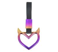 Sucritude Sangle pour Poignée de Voiture | Cœur Accrochable pour Voiture | Anneaux Déco Auto pour Décoration Pare-chocs Arrière Bus Camionnette Camping-car Extérieur Intérieur