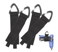 Sucritude Sangles De Rangement,4 Pièces Support Garage Robustes - Enrouleur De Cordon D'Extension Avec Boucle Triangulaire - pour la Maison l'Atelier le Garage l'Entrepôt le Cellier le Sous-sol l'Abri