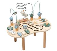 Sucritude Table d'Activités,Cubes d'Activités Bébé Enfant - Bureau-Jouet en Bois pour Garçons Dès 12 Mois Cadeau Proches Anniversaire Noël