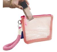 Sucritude Trousse De Rangement Maquillage,Trousse De Voyage pour Articles De Toilette - Pochette Cosmétique Transparente Léger pour Toilette Quotidienne Salle De Sport Voyage De Noces Randonnée