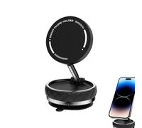 SUCTIE CUP Support de téléphone portable magnétique sous vide vide vide | Support de smartphone réglable à 360 ° portable double face, berceau de voiture pour tableau de bord, re