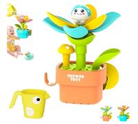 Suction Cup Bath Toys - Watering Flower Game with Irrigation Cup,Play for Boys Girls Ages 1-3, Indoor Shower Outdoor Pool Beach Travel Party Baths Time Toy(B)