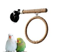 Suction Cup Bird Perch, Interactive Parakeet Swing, Parrot Window Perch | Bird Scratching Perch for Mirror, Car, Floor Tile, Viewing, Watching, Outside, Apartment, House