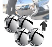 Suction Cup Car Convex Blind Spot Mirror, Side Mirror Blindspot, Blind Spot Mirror For Car, 2" Round HD Car Rear View Mirrors, Car Blind Spot Mirror 360 Rotation Adjustable 2 Pack (A-2 Pairs)