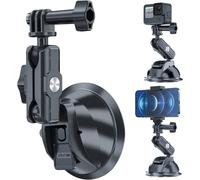 Suction Cup Car Mount Holder for GoPro Hero 13 12 11 10 9 Insta360 DJI Osmo Action iPhone Android Windshield Window Dashboard Mount Accessories Action Camera