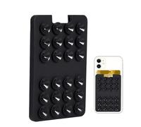 Suction Cup Card Holder for Phone - Adhesive Cellphone Card Mount | Powerful Adsorption Phone Holding Supplies for Wall, Shower, Mirror, and Window, Suction Cup Silicone Cards Sleeve