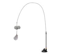 Suction Cup Cat Toy | Fishing Pole Teaser - Interactive Cat Toy with Suction Cup - for Home Living Room Apartment Corner Play Area Alone Time