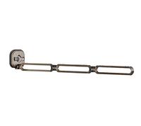 Suction Cup Clothes Hanger, Wall-Mounted Folding Drying Rack with 360 Degree Rotating Arm, Aluminum Alloy, Space-Saving Laundry Hanger for Bathroom Dorm Kitchen Wardrobe Organizing, 14.17x4.72 inches