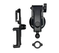 (Suction cup mount) 2 in 1 WalkieTalkie Car Mount&Mobile Phone Clip Holder, Handhelds Radio Car SuctionCup BracketAdjustable Mount