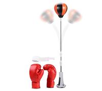 Suction Cup Punching Reflex Equipment - Boxing Speed Bag with Stand for Home Gym Office Fitness | Stress Relief Boxing Bag for Backyard Exercise Playroom Teens Adults Kids