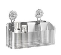 Suction Cup Shower Shelf, Wall Mounted Bathroom Shelf, Shower Shelf Organizer, Bathroom Shelves Basket, Kitchen Storage Shelf, Shower Storage Solution, Bathroom Organizer Rack, Multipurpose Shelf ,