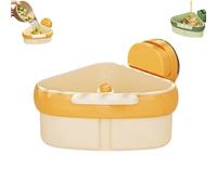 Suction Cup Sink Corner Rack, Food Waste Catcher for Sink, Suction Cup Storage Holder, Corner Baskets Triangle Storage (Yellow)