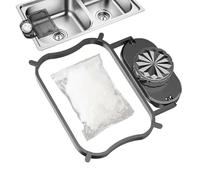 Suction Cup Sink Strainer - Multifunctional Kitchen Gadget with 50 Mesh Filters, Strainer for Food Prep, Salad, Berry, Tomato, Strawberry, Mixing, Cleaning, Cooking, and Fridge Use