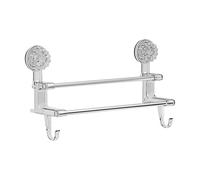 Suction Cup Towel Holder - PET + Stainless Steel, 15.15x4.13x8.26in Adhesive Towel Bar No-Drill Installation | Stable Load-Bearing Shower Door Suction Rack For Glass Shower Door, Bathroom, Toilet