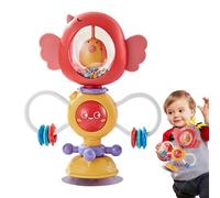 Suction Cup Toy - 7.87x6.3x2.36 Pouces, High Chair Suction Toy, Lightweight | Comfortable Spinnin- Toys, Sensory Toys For 18+ Month Bab Stroller Pull String