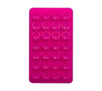Suction Phone Grip - Silicone Case Mount, Multi-Angle Adjustable Holder | Solid Color Square Build | Refrigerator Glass Tiles Driving Bathing, Compact Social Media Content Creator Accessory Tool