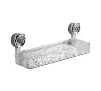 Suction Rack, Storage Shelf, 14.17x4.13x1.69in Waterproof Basket, Stable Holder, Space Saving, No Drill, Bathroom Organizer for Soap, Towel, Conditioner, Cup, Shampoo, Home, Kitchen, Laundry