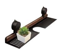 Suction Shower Shelf, Suction Cup Organizer, Storage Rack Tray, Tool-Free Installation, Rustproof Frame, Drainage Holes, Space Saving, Strong Hold, Reusable Design, Perfect for Bathroom, RV, Kitchen