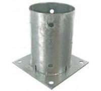 Sud Bois Support pied de poteau rond à fixer galvanisé à chaud Diamètre 140 mm