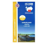 Sud de l'Islande - Carte régionale 9 - 1:200,000 | Mal og menning