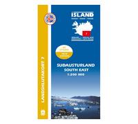 Sud-est de l'Islande - Carte régionale 7 - 1:200,000 | Mal og menning
