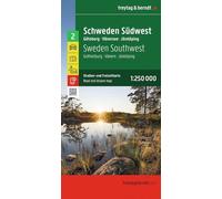 Carte routière n° 2 - Suède Sud-Ouest (Göteborg, Vänern, Karlstad) | Freytag & Berndt