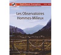 Sud-Ouest Européen N° 33/2012 - Les Observatoires Hommes-Milieux