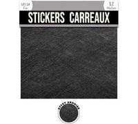 Sud Trading - 2 Stickers effet ardoise - 30 x 30 cm - noir Noir G