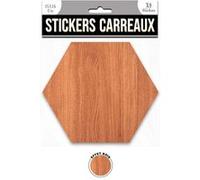 Sud Trading - 4 Stickers effet bois - 15 x 13 cm - marron Marron G