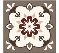 SUD TRADING 6 stickers carreaux - marron 15 x 15 cm MARRON G