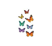 SUD TRADING Adhésifs de vitres papillons - 2 panneaux de 40 x 30 cm