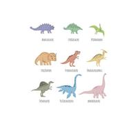 SUD TRADING Autocollant mural noms des dinosaures