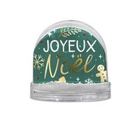 SUD TRADING Boule à paillettes - Joyeux Noël - 8.5 x 9 cm