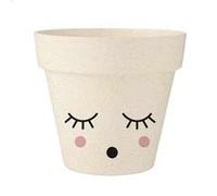 SUD TRADING Cache Pot Ohhhhhh en Bambou - Hauteur 8.5 cm - Diamètre 9.5 cm Beige G